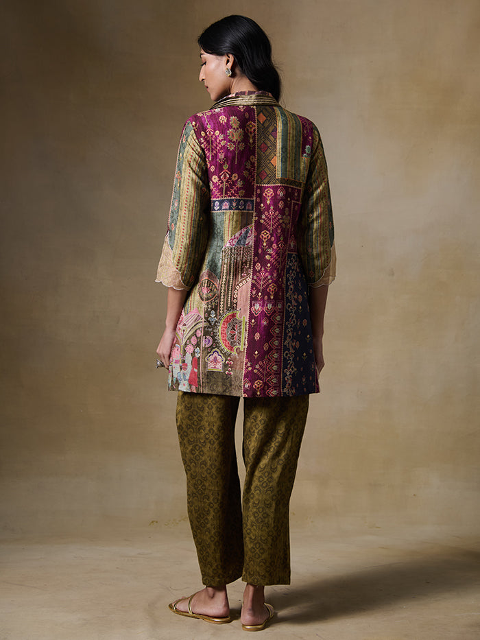 Ehsan Kurta Set – Maroon