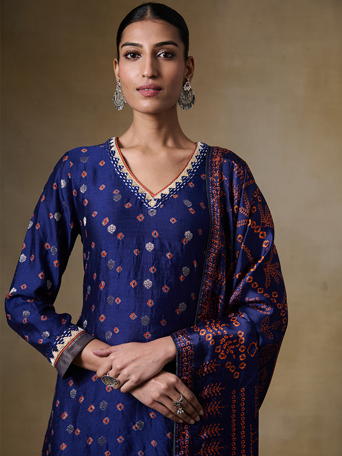 Baori Kurta Set - Blue