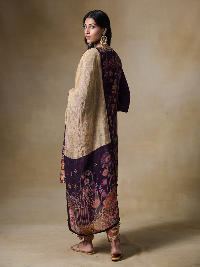 Zohra Kurta Set – Purple