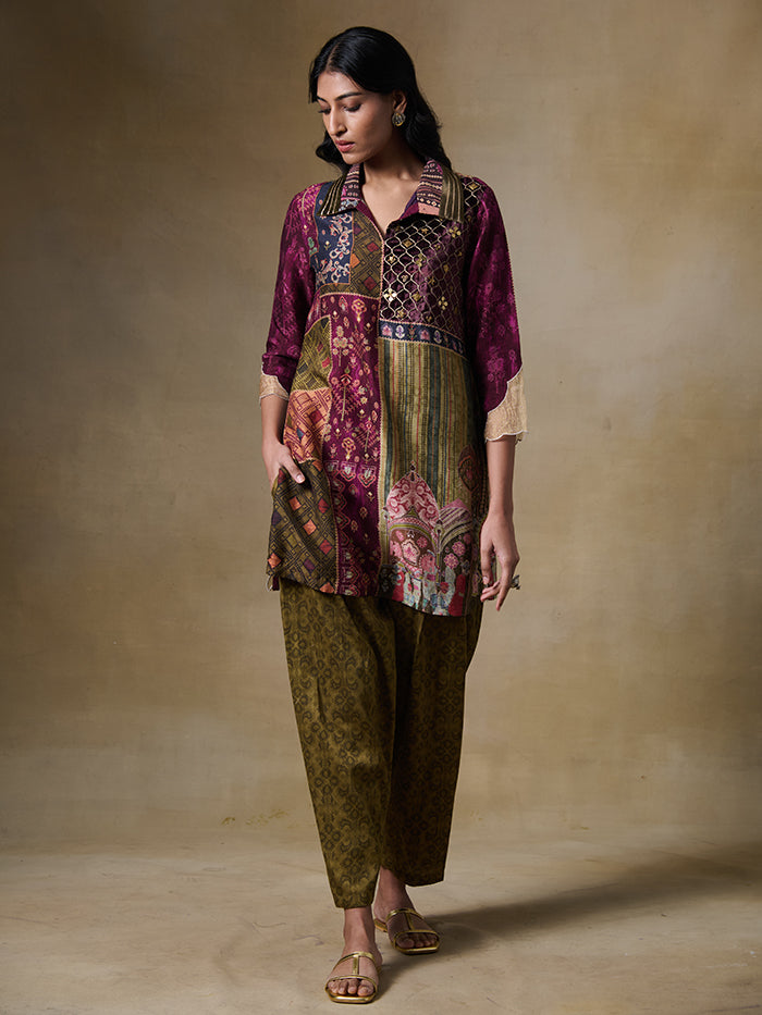 Ehsan Kurta Set – Maroon