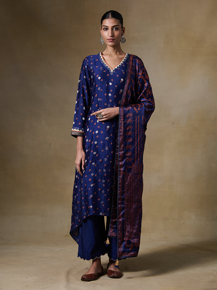 Baori Kurta Set - Blue