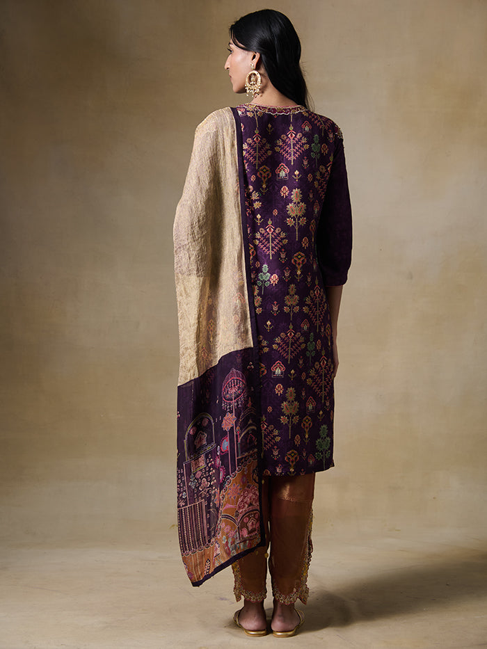 Zohra Kurta Set – Purple