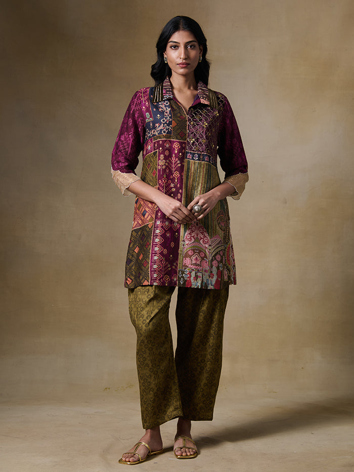 Ehsan Kurta Set – Maroon