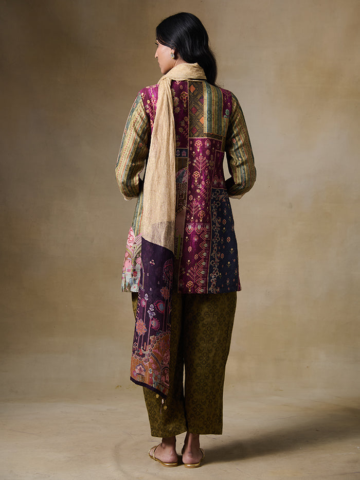 Ehsan Kurta Set – Maroon