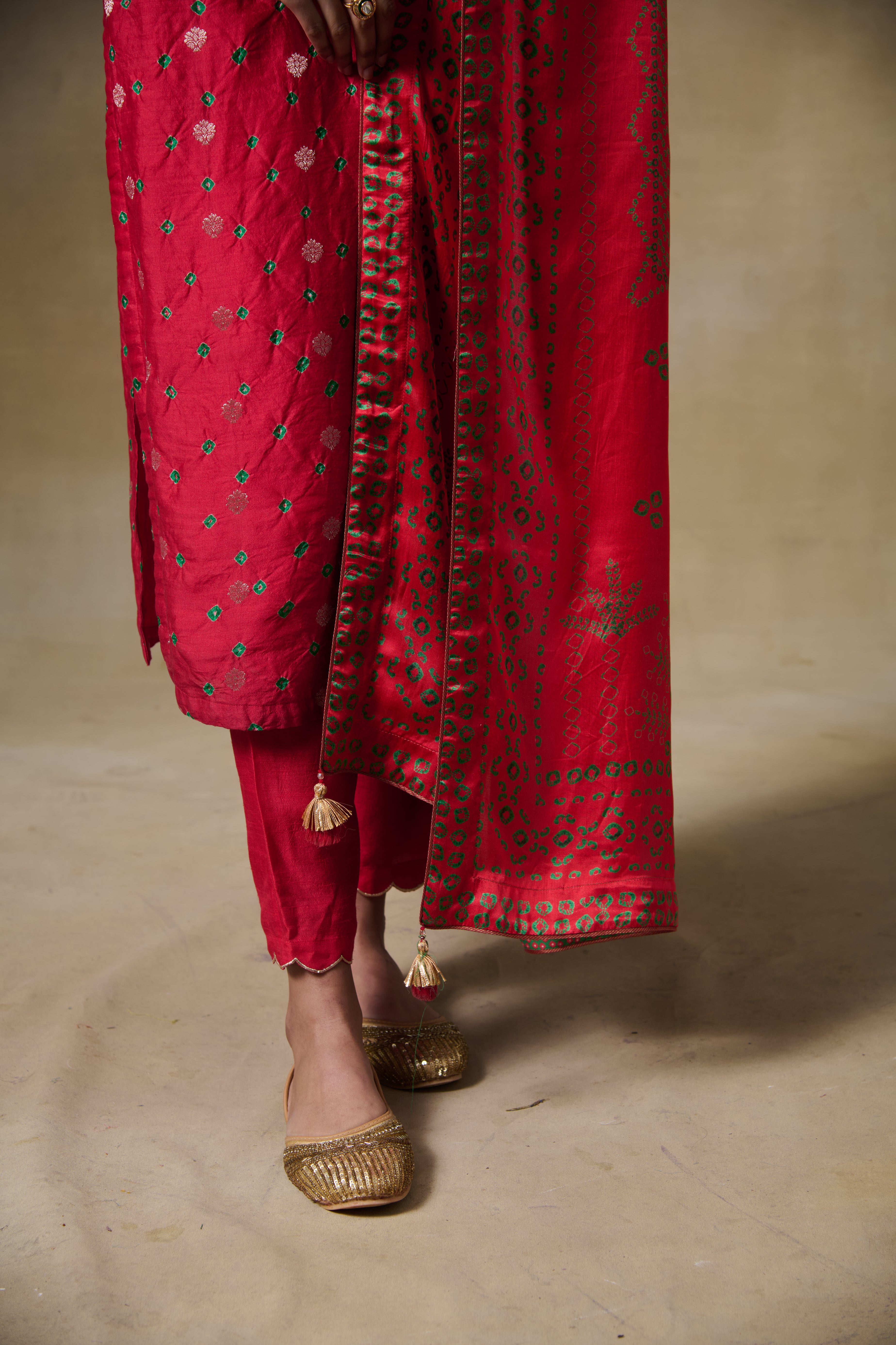 Kashi Kurta Set - Red