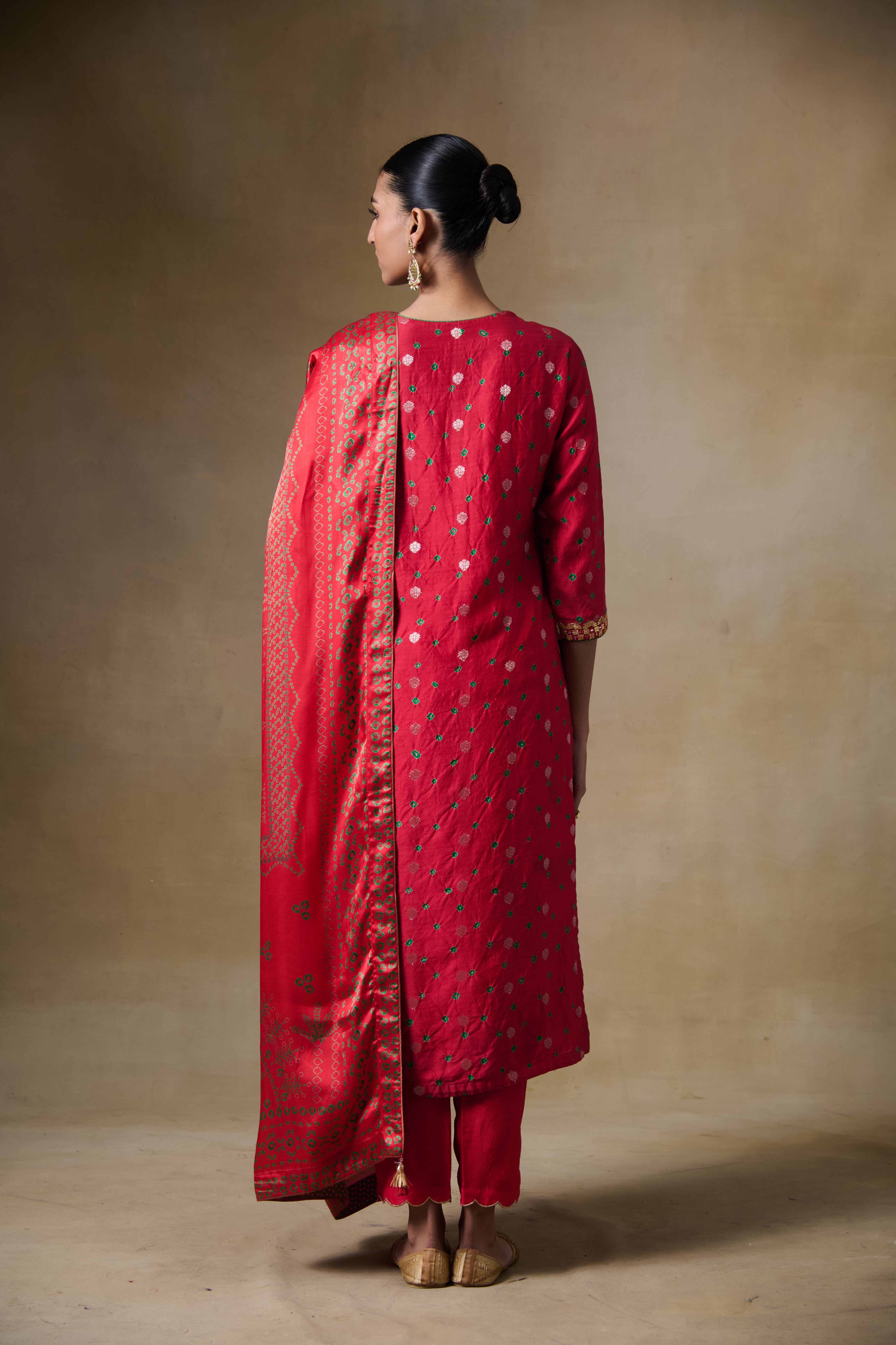 Kashi Kurta Set - Red