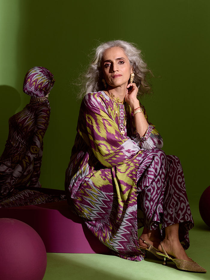 Ira Kurta Set - Purple