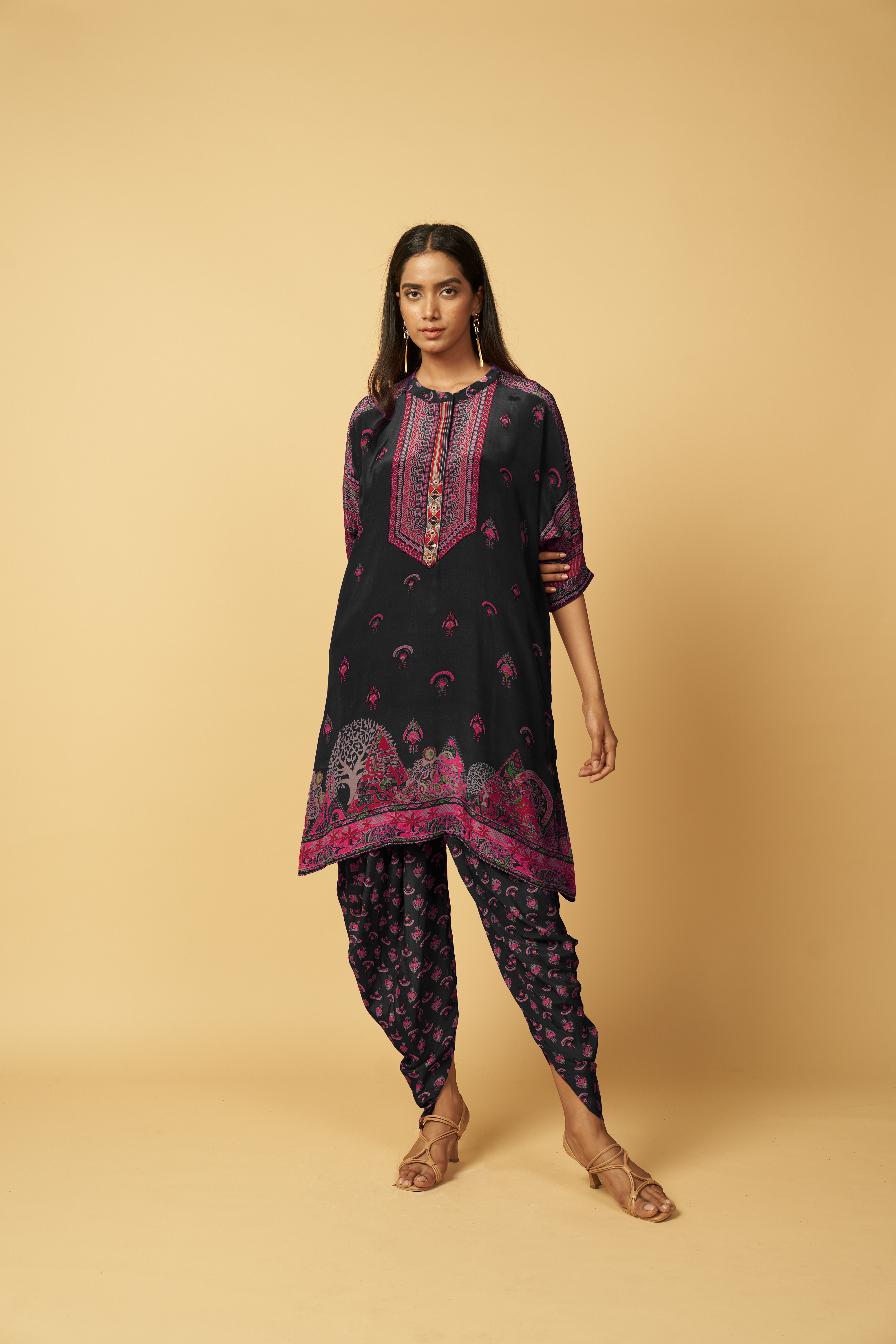 Chandrama Co-ord Set - Black