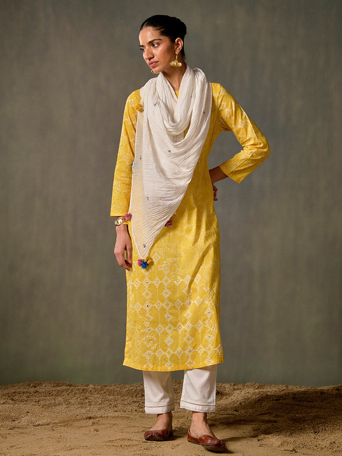 Navya Yellow Kurta | Shop Saundh Rozana