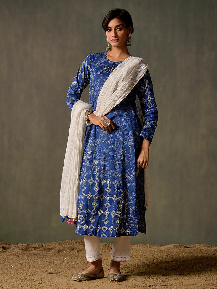 Navya Blue Kurta | Shop Saundh Rozana