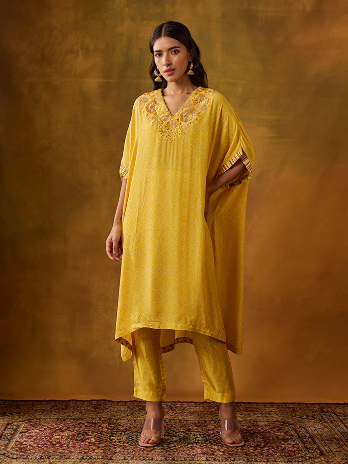 Maan Kurta Set - Yellow