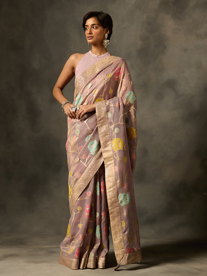 Palki Saree - Purple