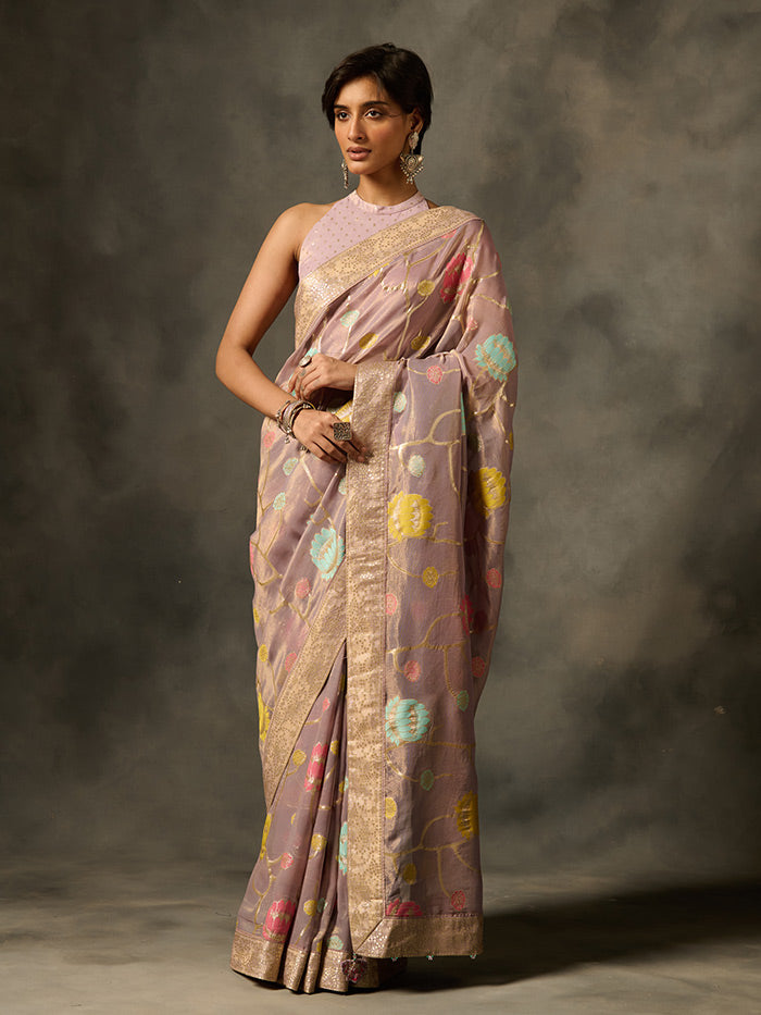 Palki Saree - Purple