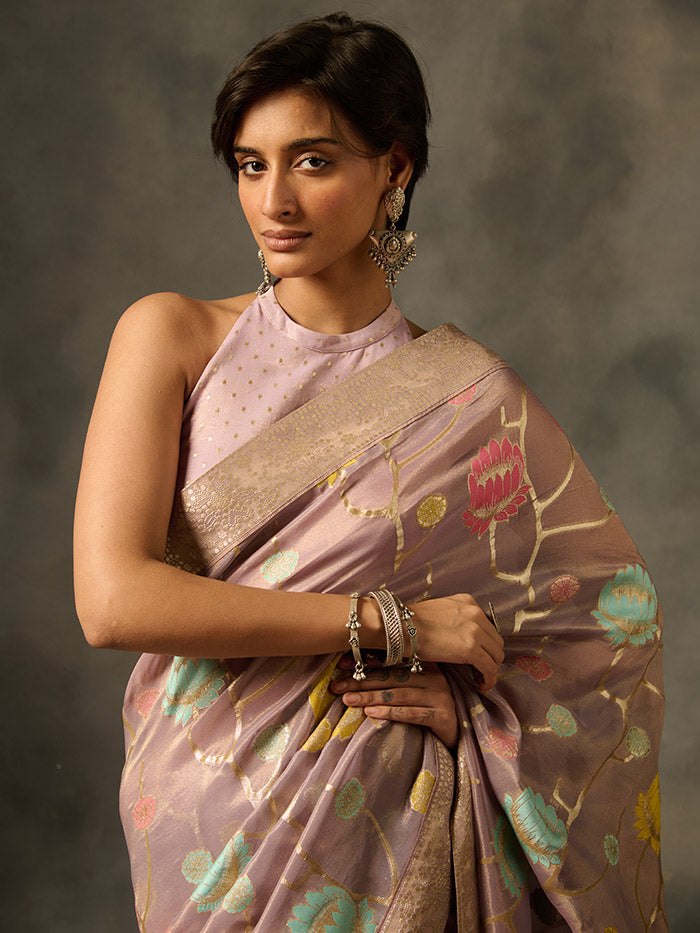 Palki Saree - Purple