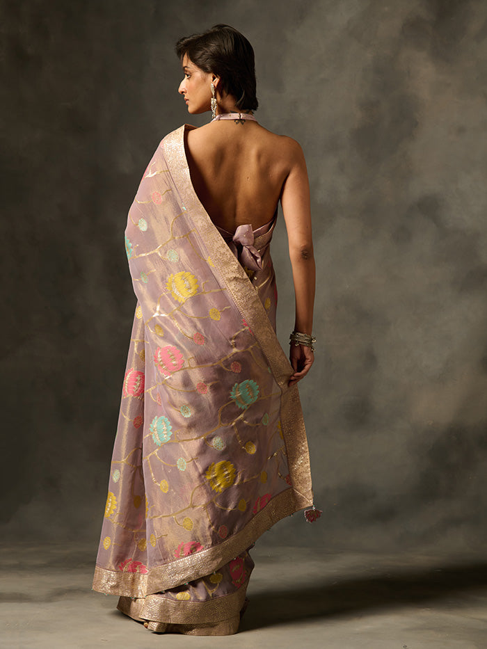 Palki Saree - Purple