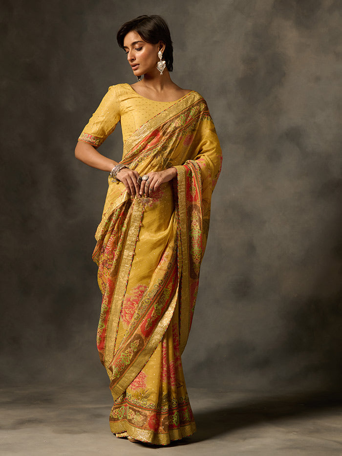 Soma Saree - Yellow