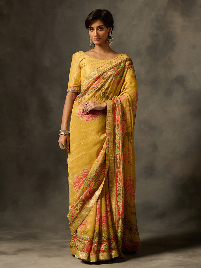 Soma Saree - Yellow