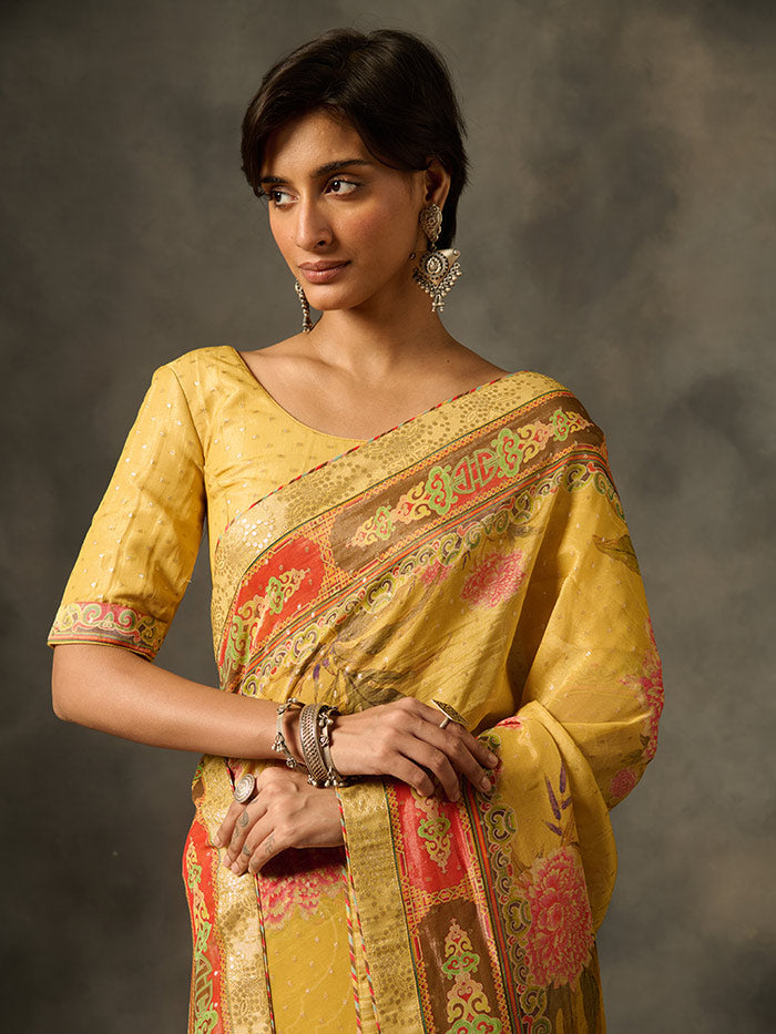 Soma Saree - Yellow