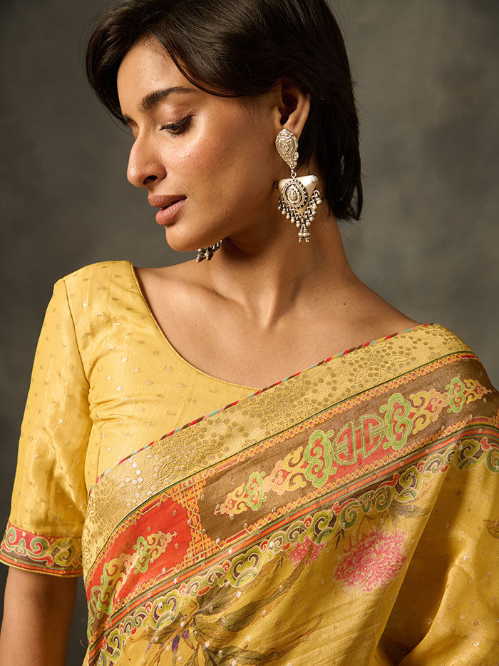 Soma Saree - Yellow