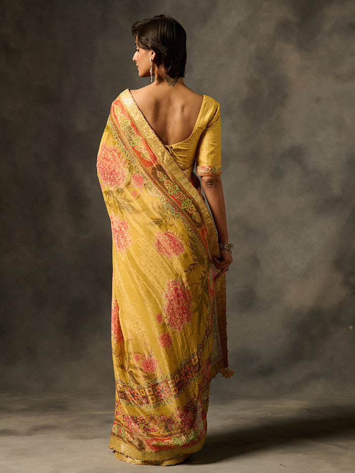 Soma Saree - Yellow