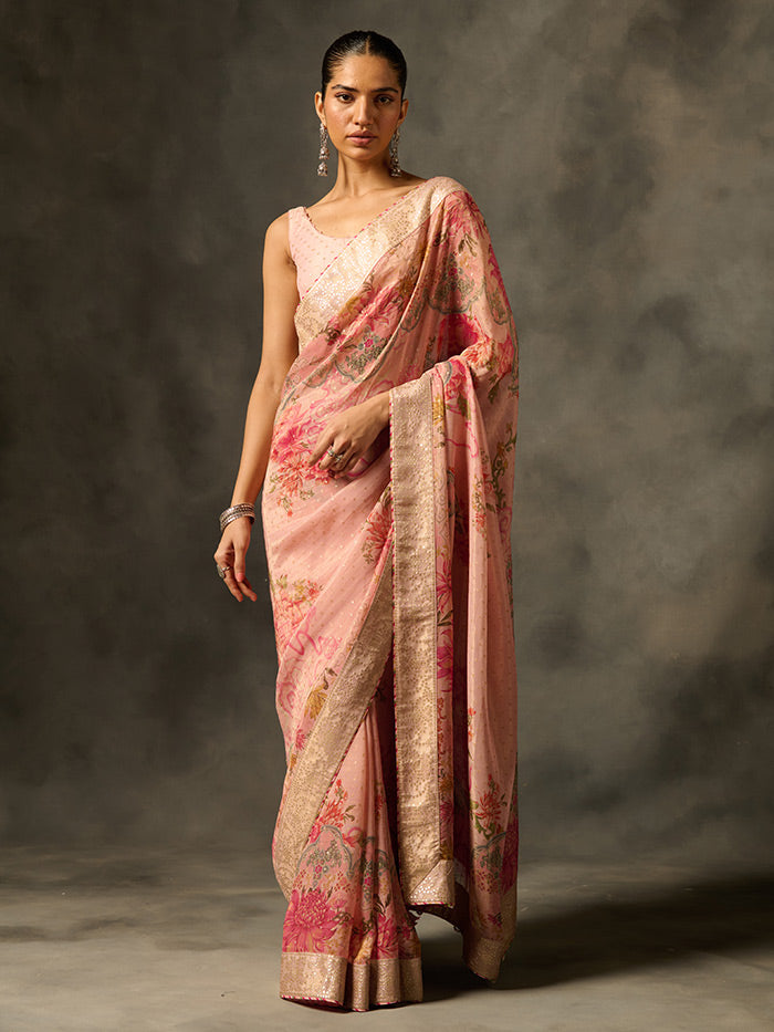 Soma Saree - Pink