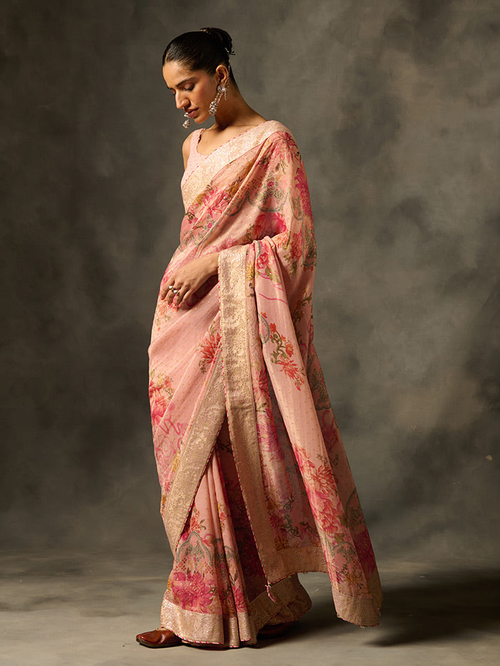 Soma Saree - Pink