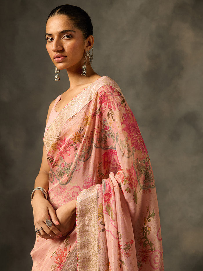 Soma Saree - Pink