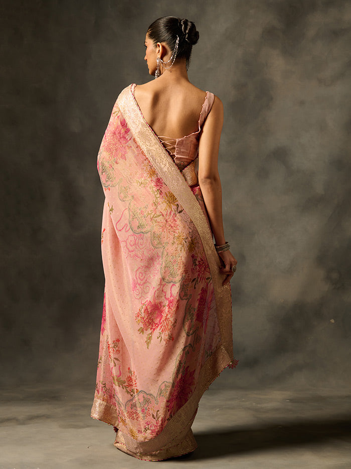 Soma Saree - Pink