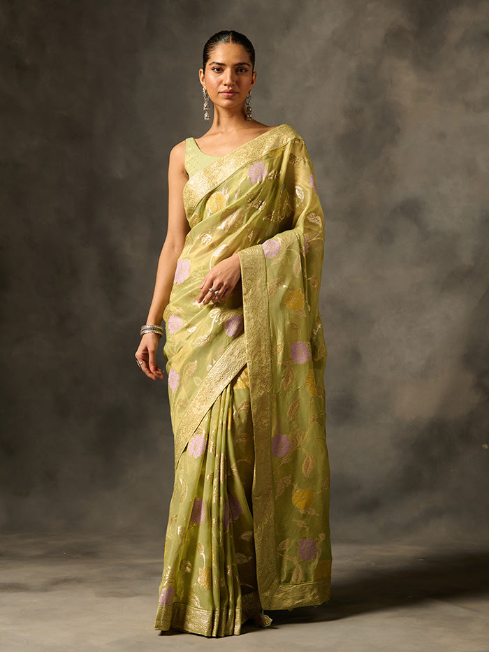 Palki Saree - Green