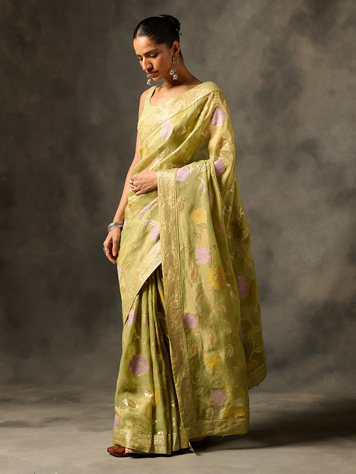 Palki Saree - Green