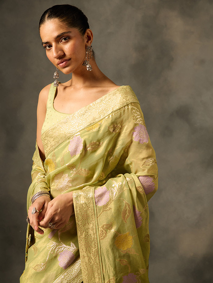 Palki Saree - Green