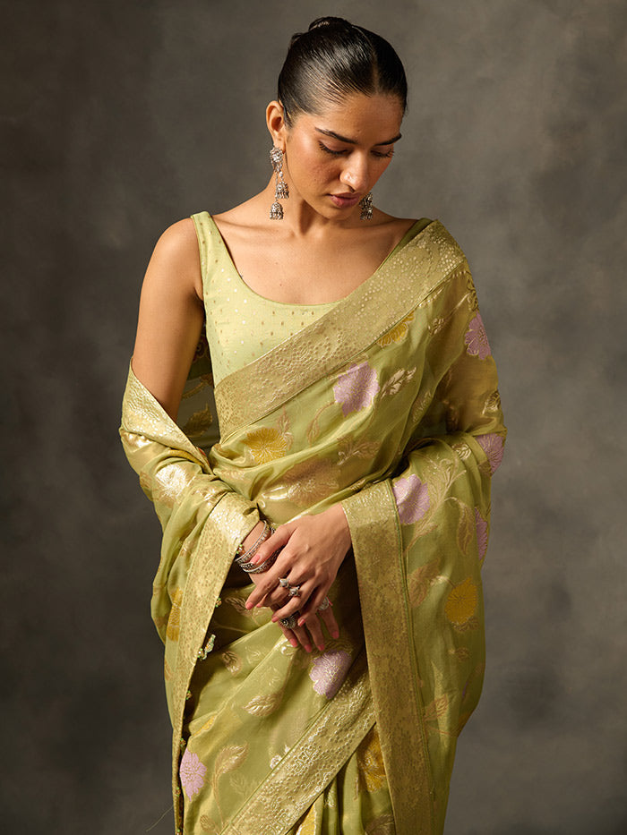 Palki Saree - Green