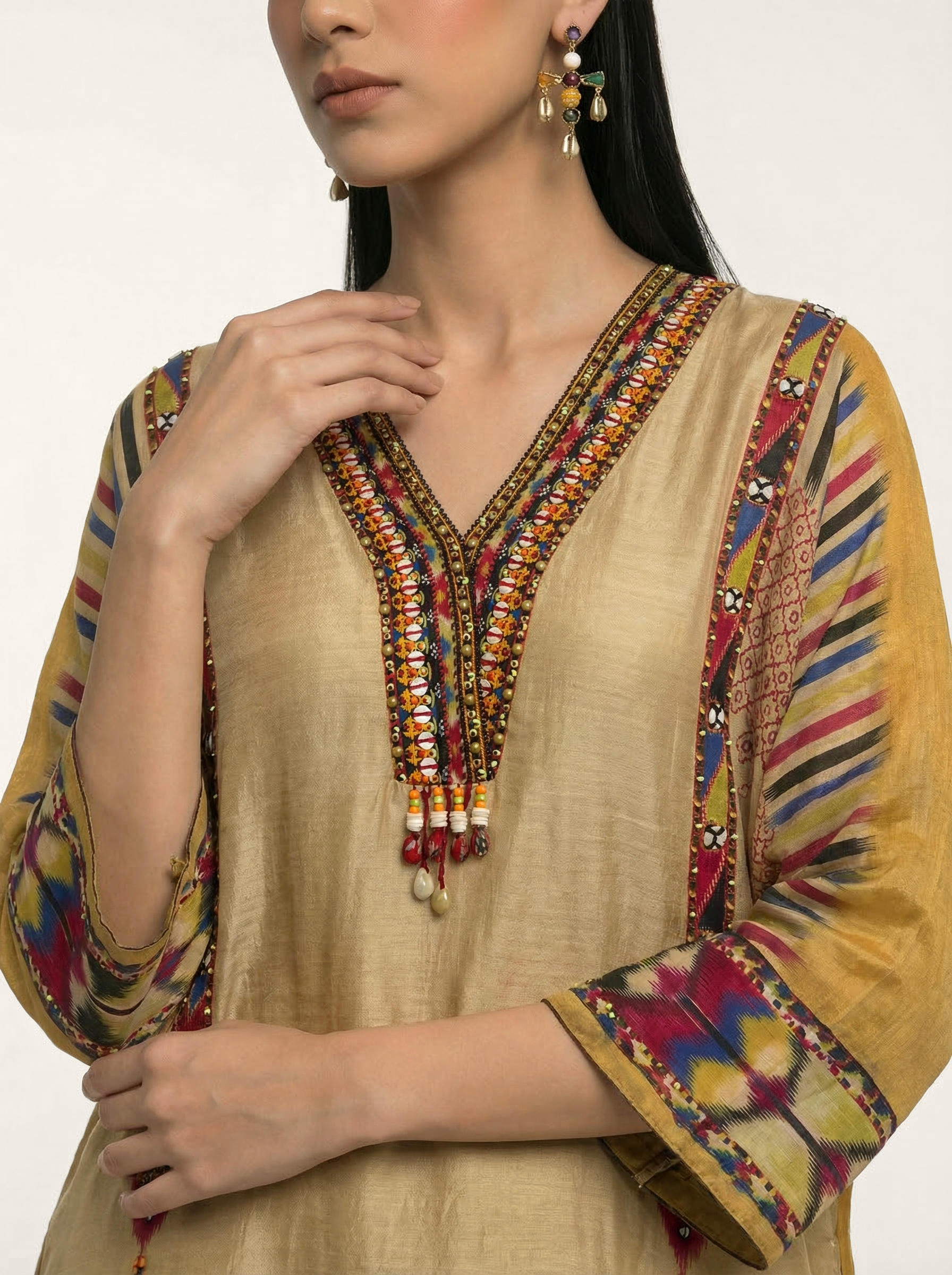 Amaya Kurta Set - Beige