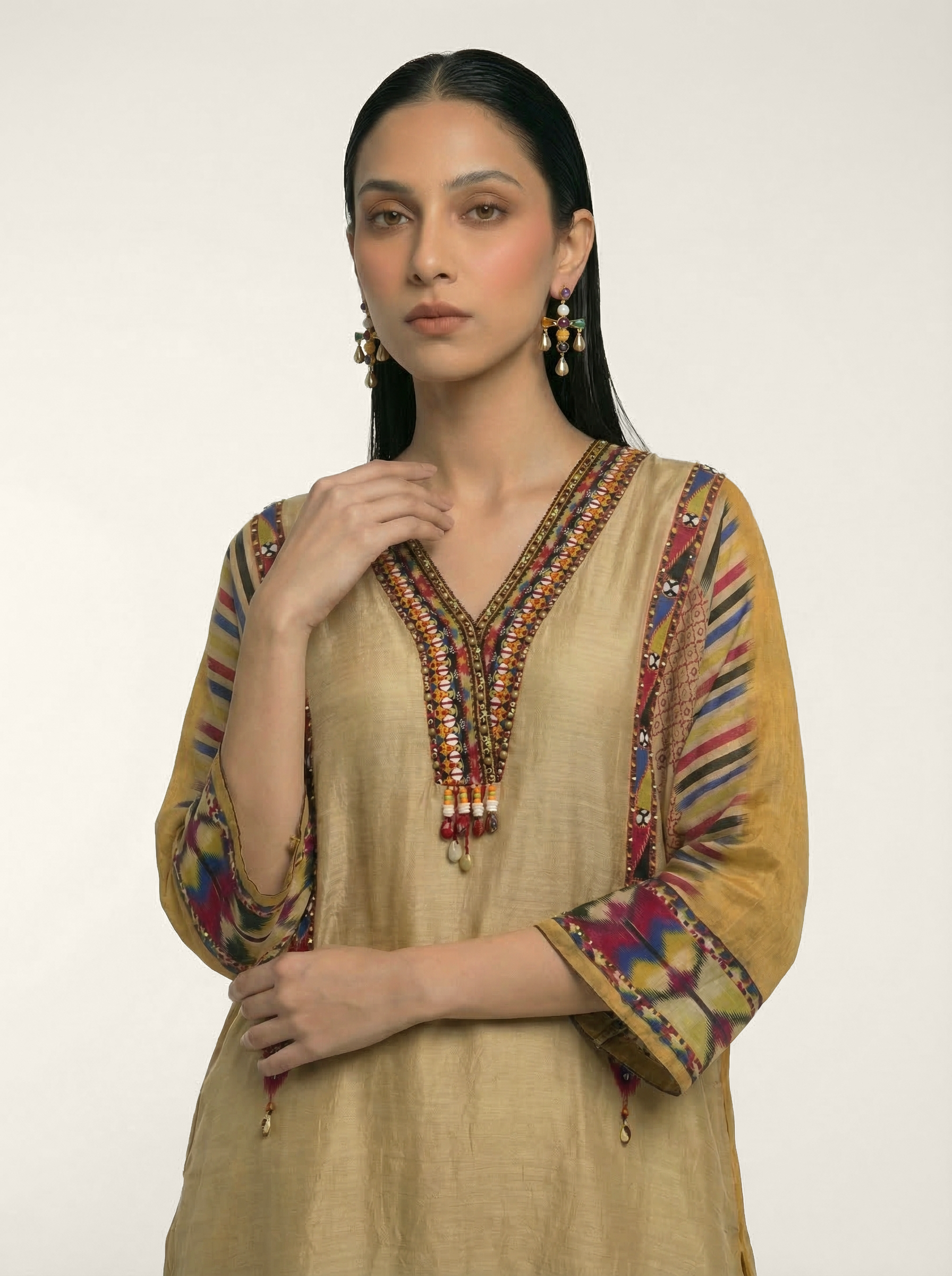 Amaya Kurta Set - Beige