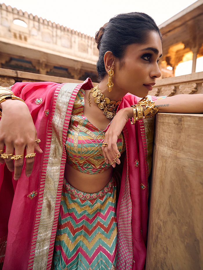 Sarayu Lehenga Set - Pink