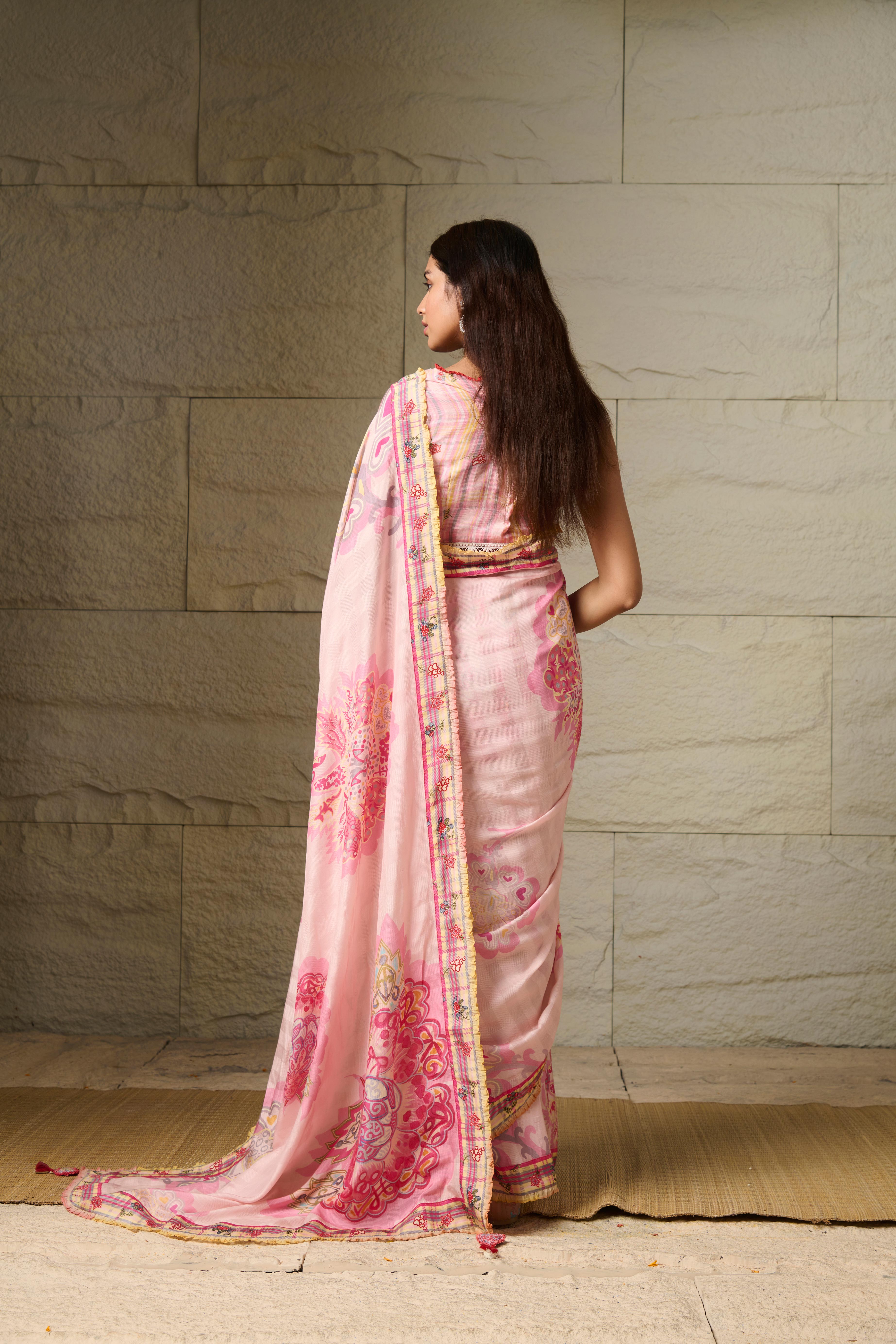 Ceri Saree - Pink