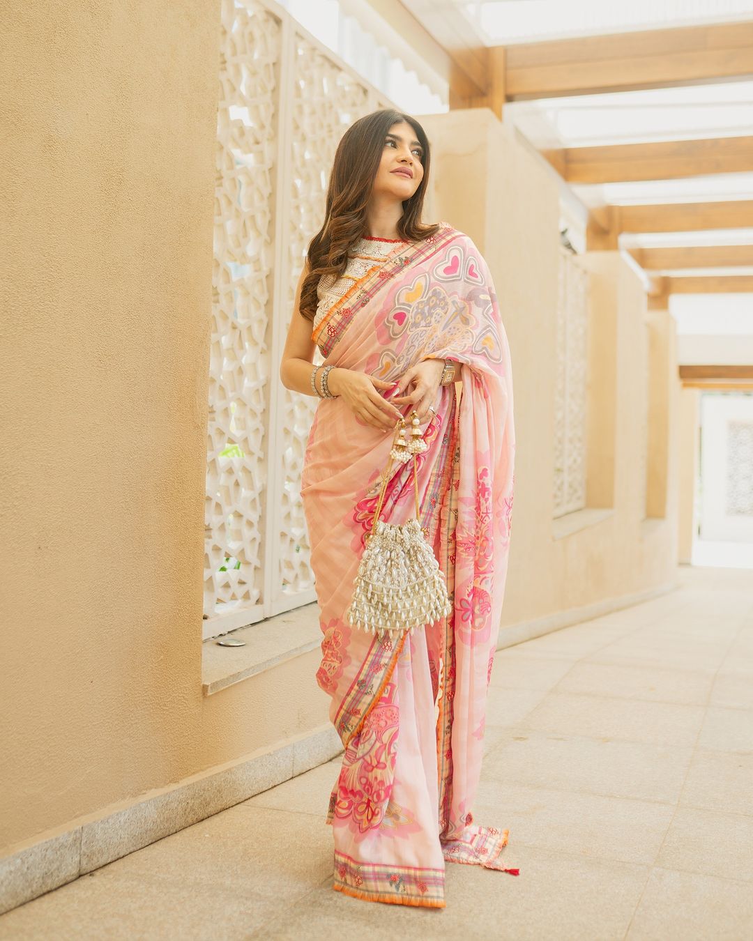 Ceri Saree - Pink