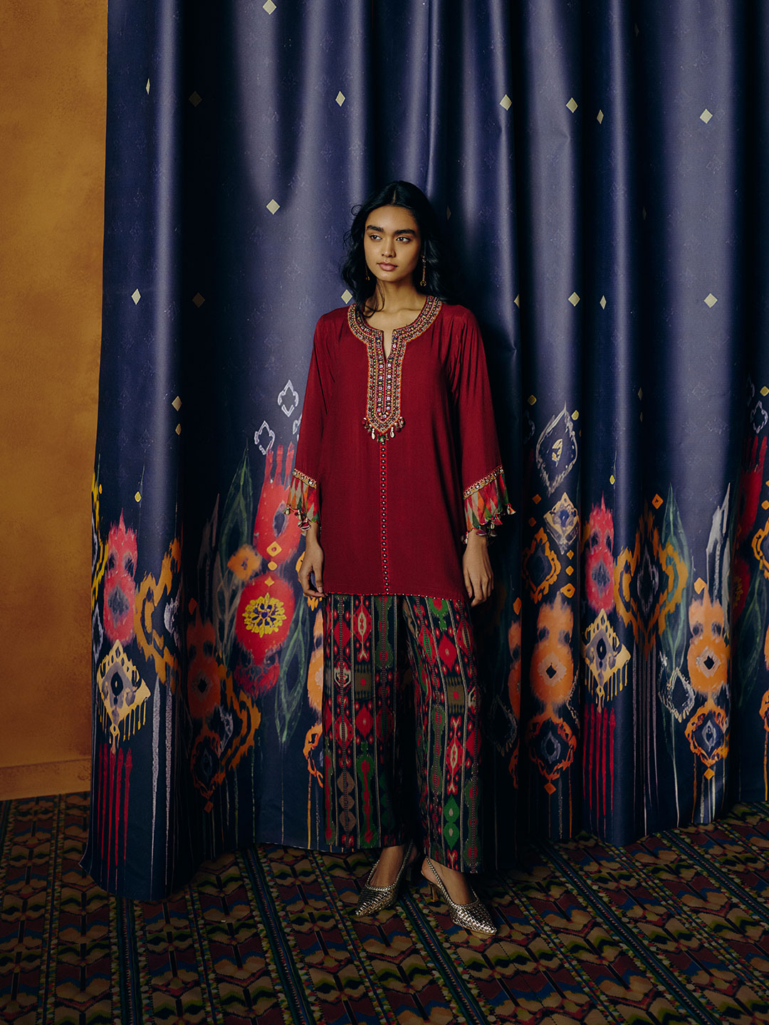 Seraya Co-ord Set - Red