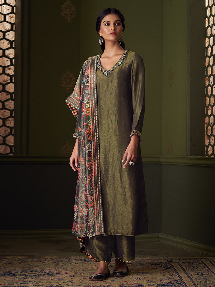 Saima Kurta Set - Black