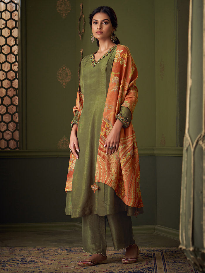 Alizeh Kurta Set - Green