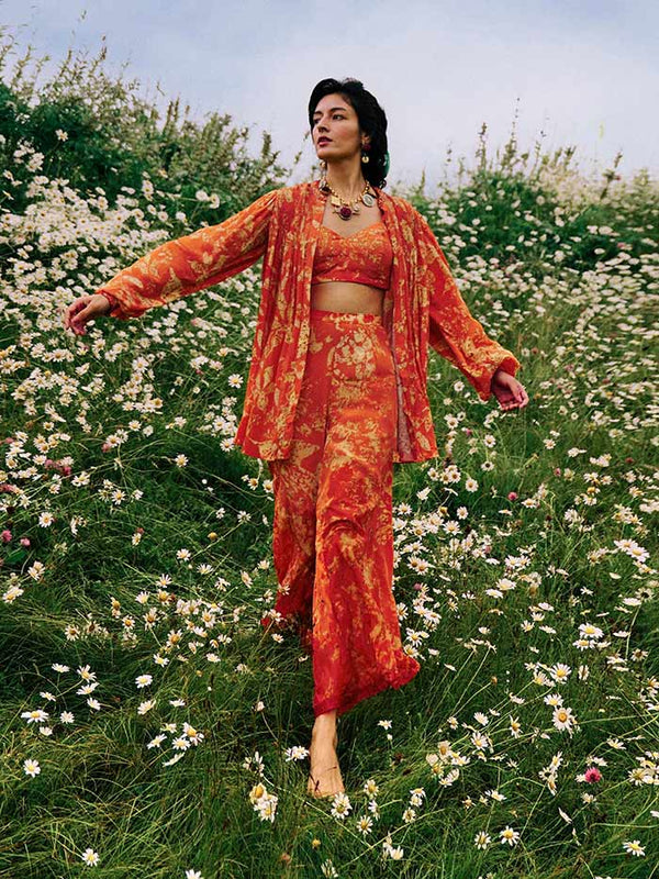 Serenade Co-Ord Set – Orange