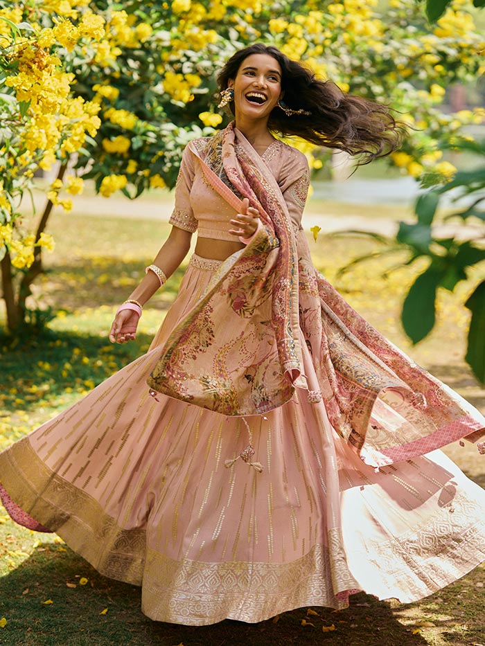 Afreen Lehenga Set - Pink