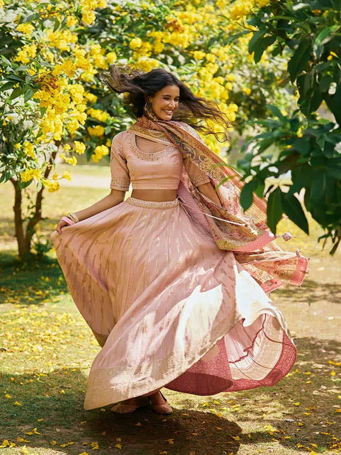 Afreen Lehenga Set - Pink