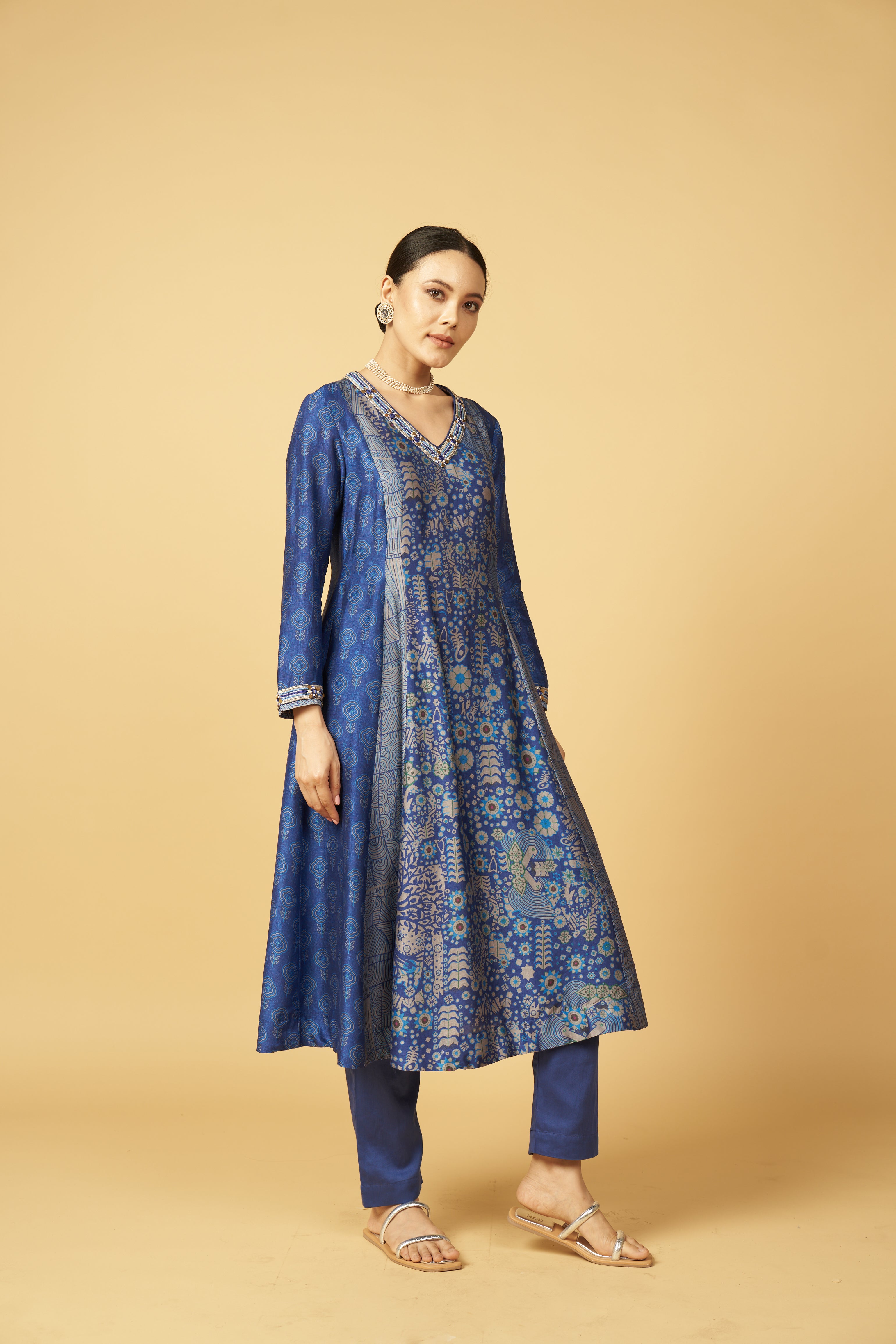 Payal Kurta Set with Dupatta - Blue