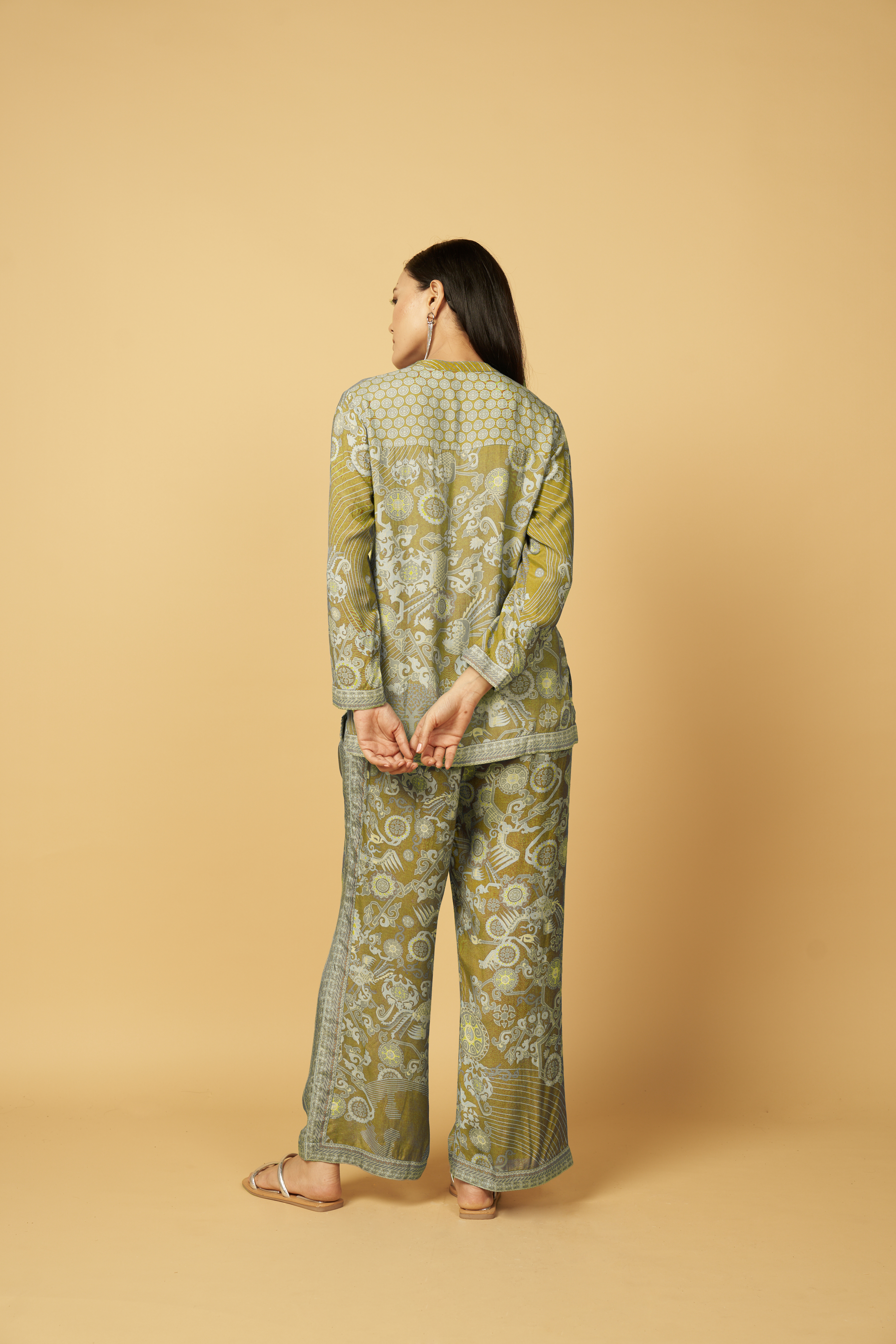 Bhumika Co-ord Set - Green