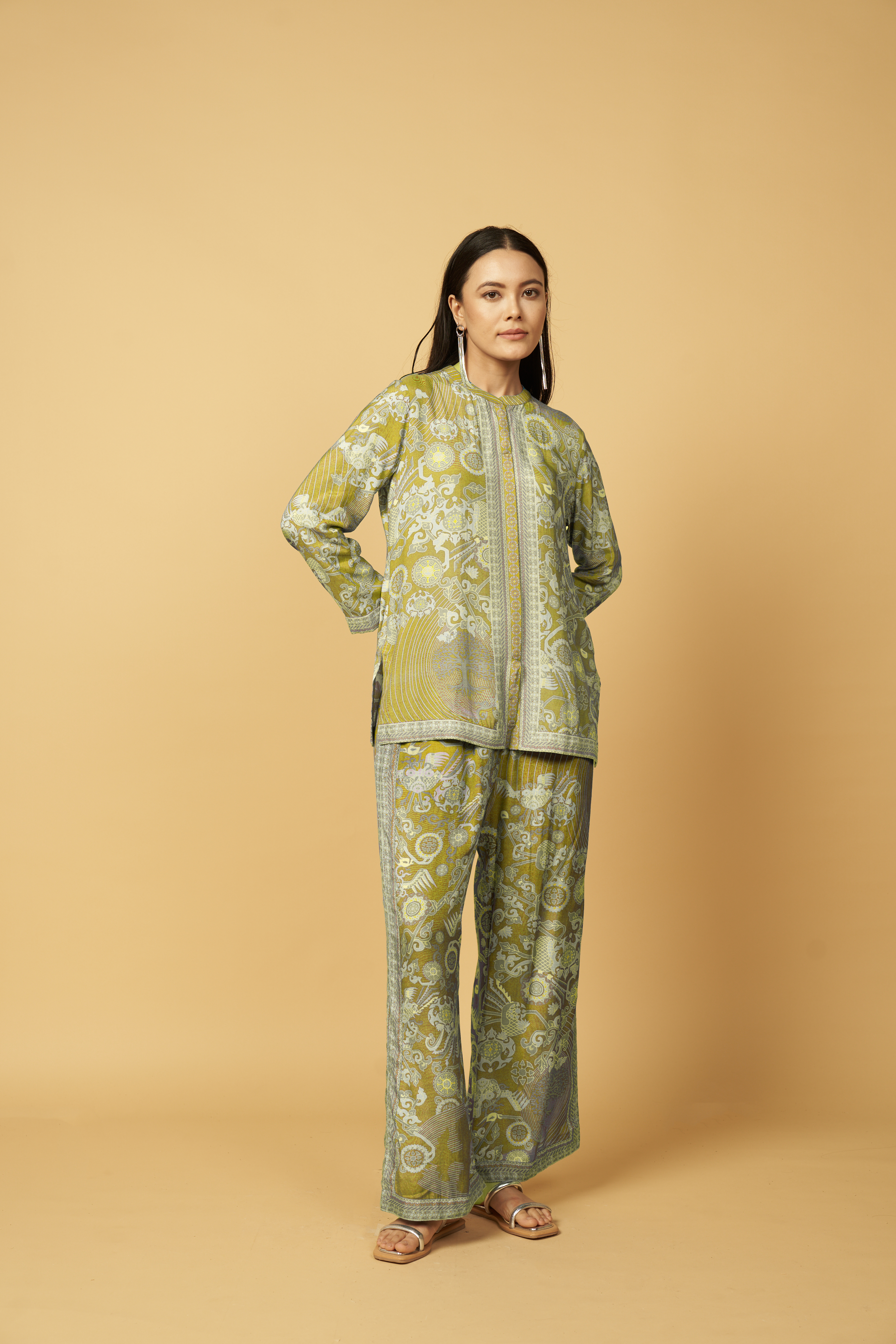 Bhumika Co-ord Set - Green