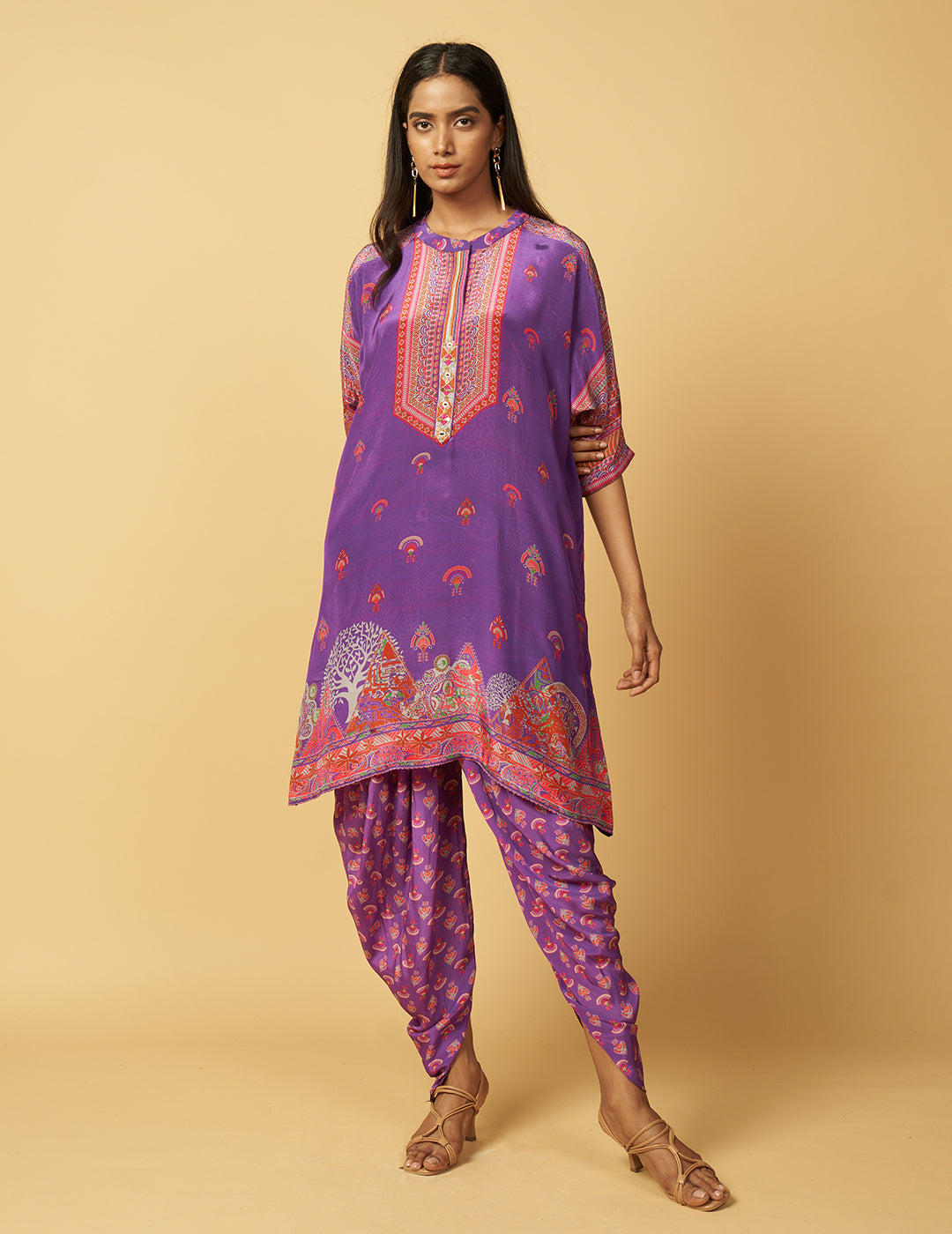 Chandrama Co-ord Set - Purple