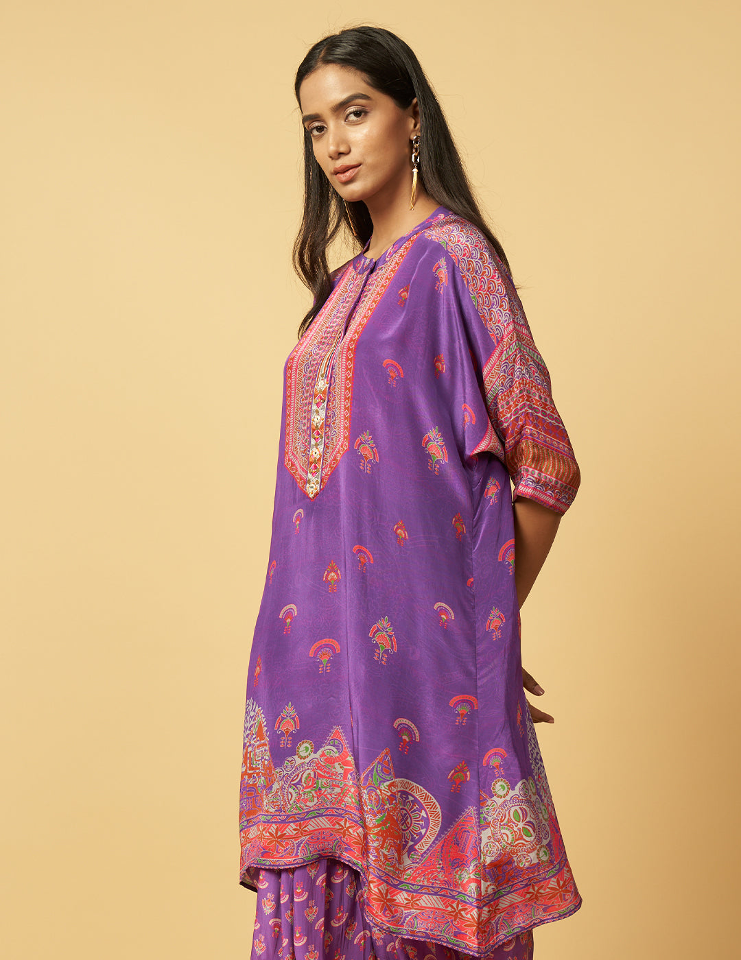 Chandrama Co-ord Set - Purple