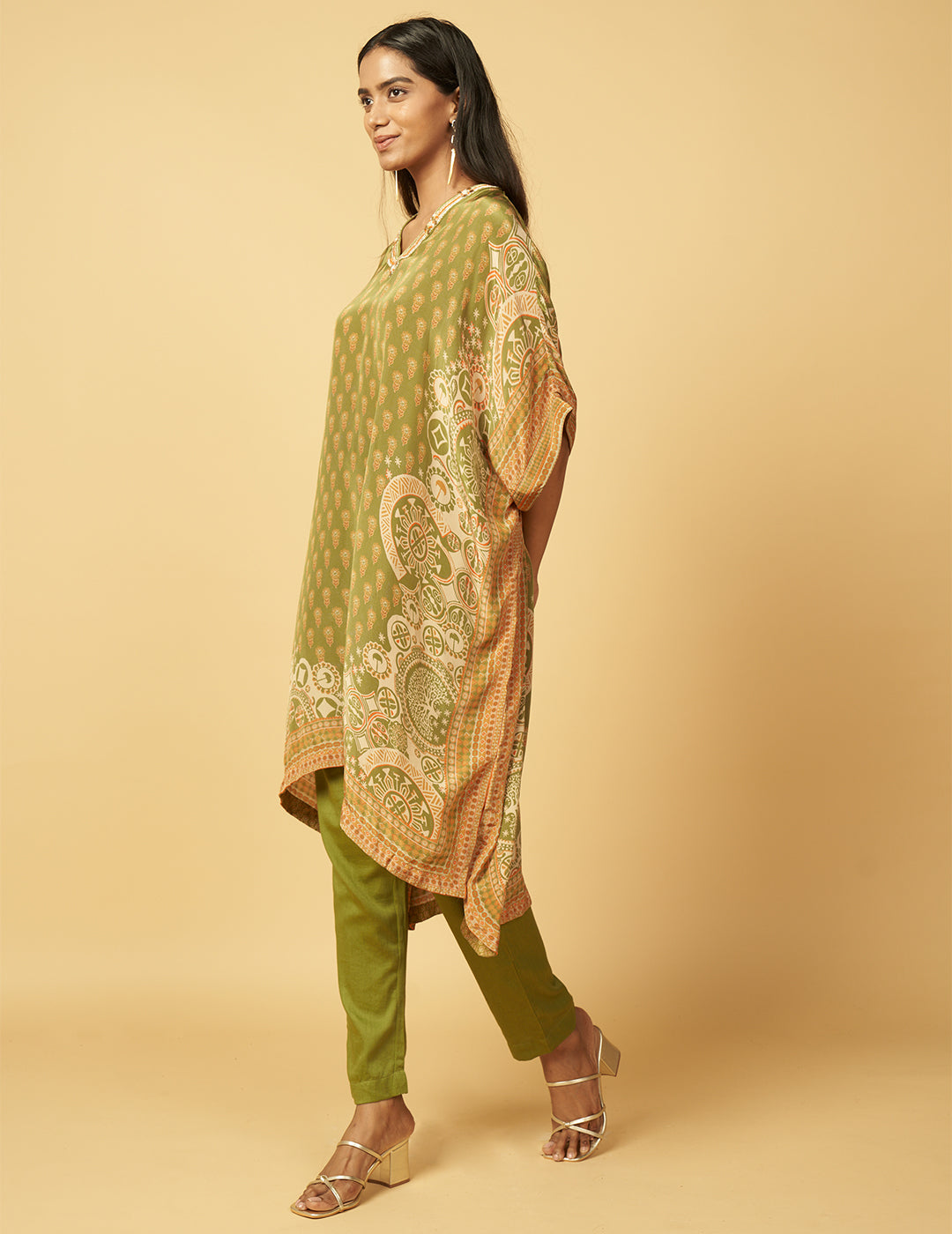 Bhainsa Sing Co-ord Set - Green