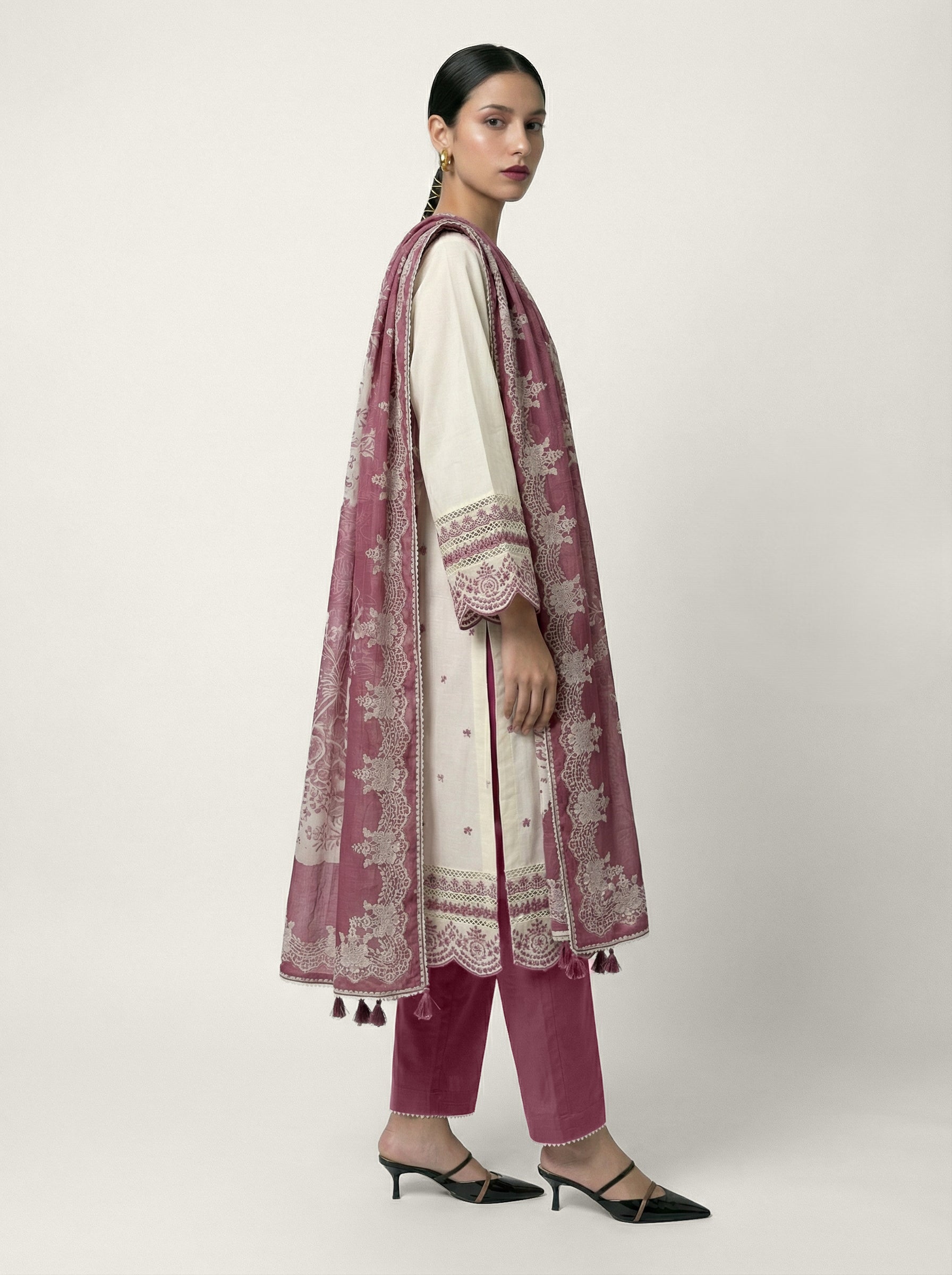 Meherika Kurta Set - Mauve